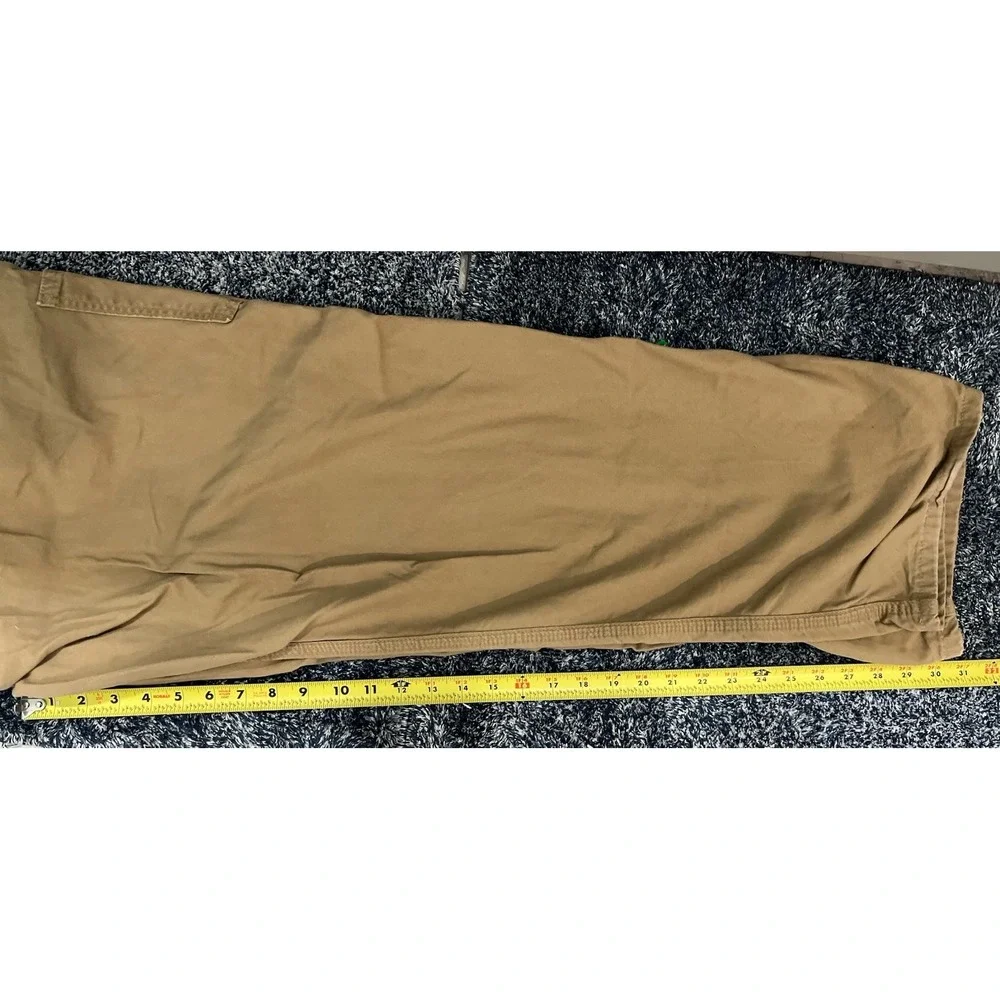Carhartt Men's Loose Original Fit Canvas Work Dungaree Pants Dark Khaki 40X32